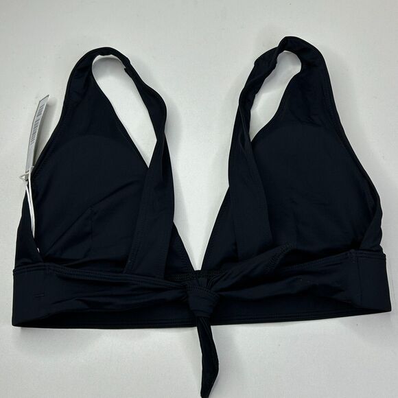 Everlane The Thigh-High Bikini Bottom &Triangle Bikini Top 2 PC Black Large NWT - Picture 5 of 14